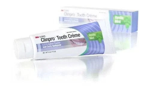 3M ESPE Clinpro Tooth Creme Sodium Fluoride Anti-Cavity Toothpaste Vanilla Mint