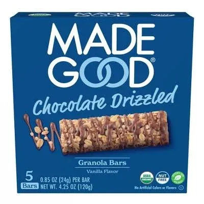 Madegood Chocolate Drizzled Vanilla Granola Bars