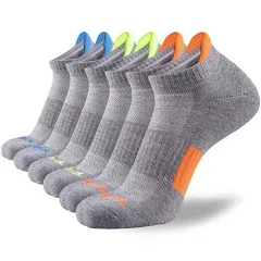 JOYNÉE Men’s Athletic Socks Low Cut Cushion Running Socks Breathable Comfort for Sports 6 Pack