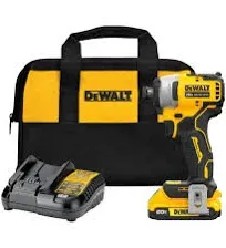 DeWalt DCF809D1 Atomic 20V MAX* Brushless Cordless 1/4 in. Compact Impact Driver Kit