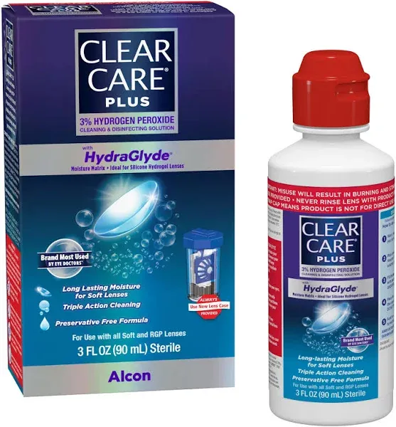 Clear Care Cleaning & Disinfecting Solution, Plus - 3 fl oz