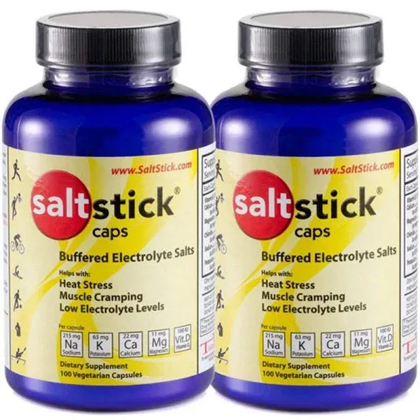 SaltStick Buffered Electrolyte Salt, Capsules - 100 count