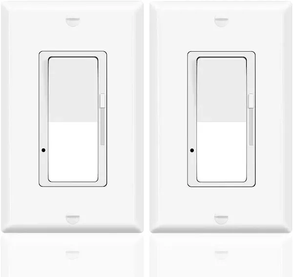 10PK 15A 120V 3-Way Dimmer Light Switch for 150W LED &amp; CFL Light / 600W Halogen