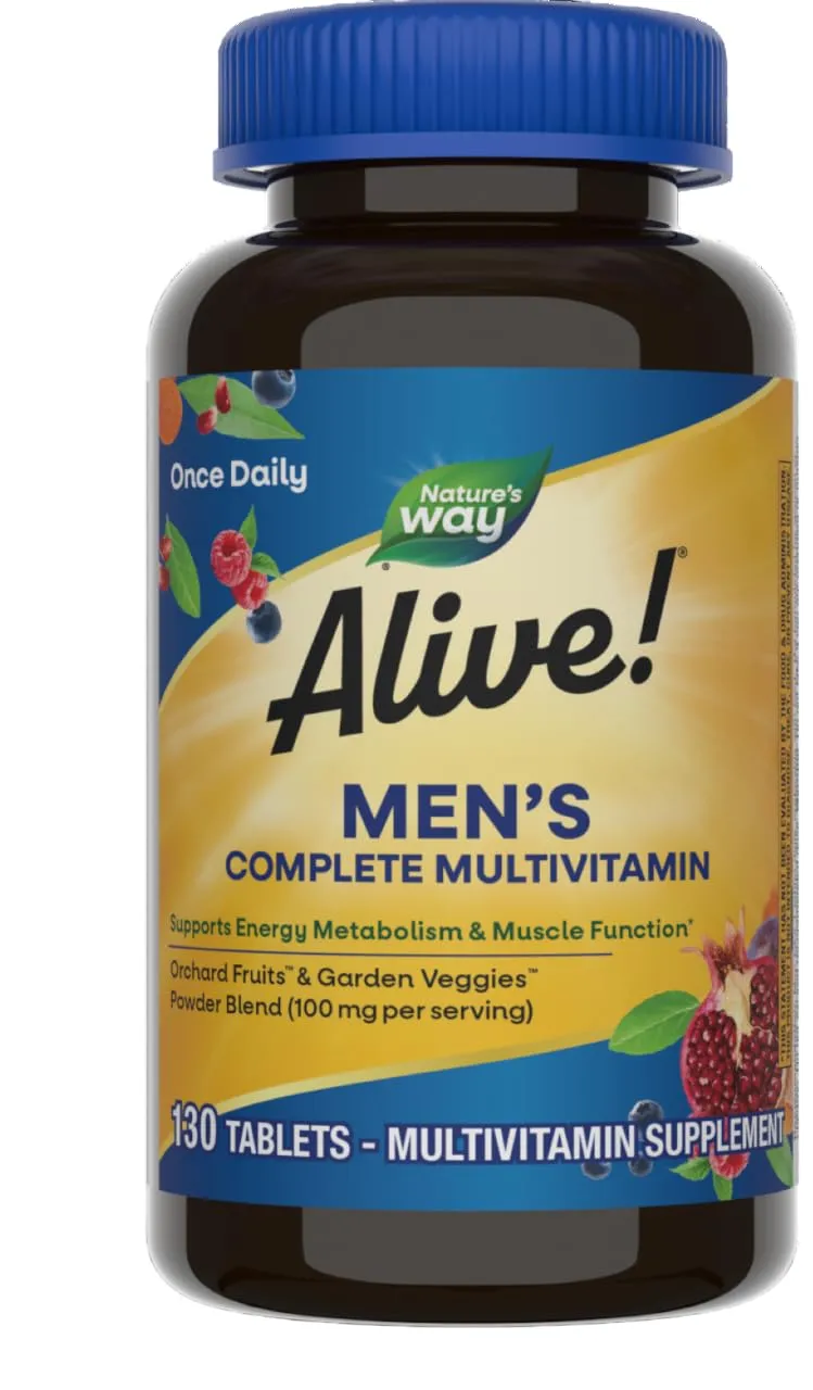 Alive! 50-Count Tablet Senior Mens 50 + Multivitamin and Multimineral