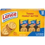 Lance Sandwich Crackers Toasty Peanut Butter 10 ct