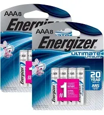 Energizer Ultimate Lithium AAA Batteries, 24 Pack