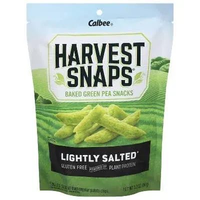 Harvest Snaps Snack Crisps Lightly Salted 3.3 oz. Bag (12-Pack)