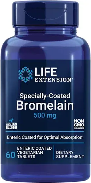 Life Extension Bromelain Specially-Coated 60 Tablets