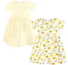 Hudson Baby Baby Girls Cotton Dresses, Daisy, 4T