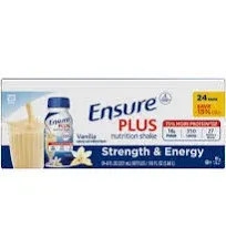 Ensure Plus Meal Replacement Nutrition Shake, Vanilla 🍨 8 fl oz, 24 count