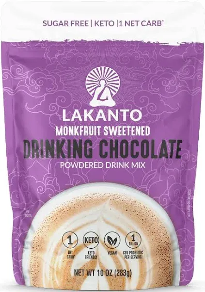 Lakanto Sugar Free Probiotic Drinking Chocolate 10 oz