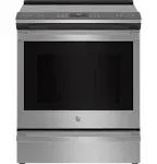 GE Profile 30" Smart Slide-In Induction Convection Range, Fingerprint Resistant Stainless Steel