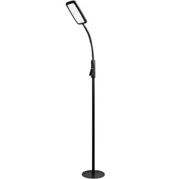 Tenergy LED Floor Lamp Desk Lamp, 2-in-1 Dimmable Task Lamp, 60-Min Timer, Flexible Gooseneck, Touch Control Floor Lamp for Reading/Crafting, 2000 Lumens