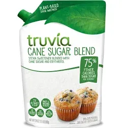 Truvia Cane Sugar Blend, Natural Stevia Sweetener and Cane Sugar, 24 oz