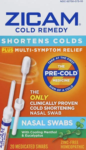 Zicam Cold Remedy Nasal Swabs