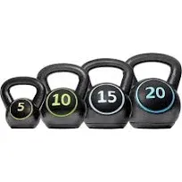 Kettlebell Sets 4 Piece Strength Training Kettlebells Weight Set 5Lb, 10Lb, 15Lb