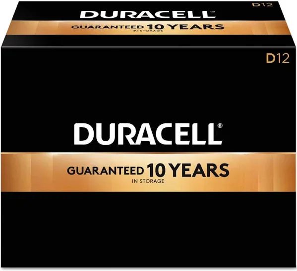 D Duracell Coppertop Alkaline Batteries