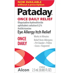 P-ataday Eye Allergy Itch Relief, Once Daily - 0.085oz (2.5ml) EXP 12/2024