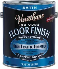 Varathane® Interior Water-Base Satin Crystal Clear Wood Floor Finish Polyurethane - 1 gal.