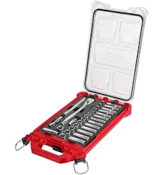 Milwaukee 48-22-9482 32-Piece 3/8" Metric Ratchet and Socket PACKOUT Set