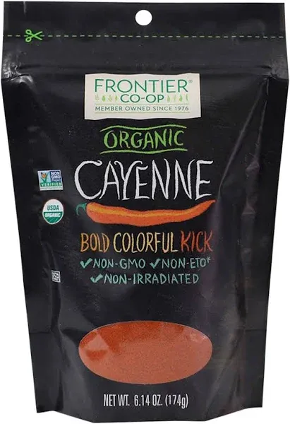 Frontier Herb Cayenne - Organic - Ground - 30000 Hu - 1.7 Oz