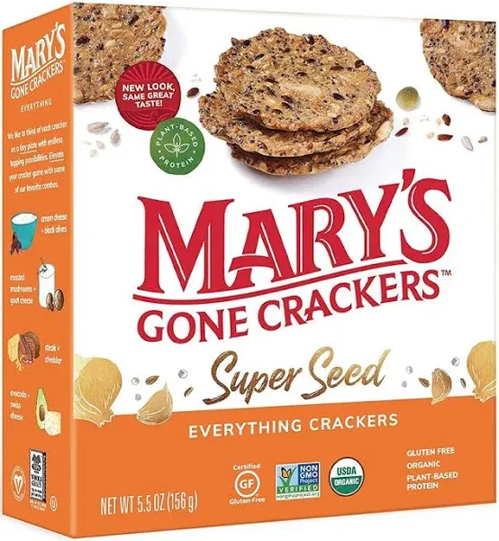 Mary's Gone Crackers Super Seed Crackers