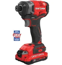 CRAFTSMAN CMCF820D2 V20 20V Max Variable Speed Brushless Cordless Impact Driver