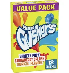 Fruit Gushers Flavored Snacks Tropical