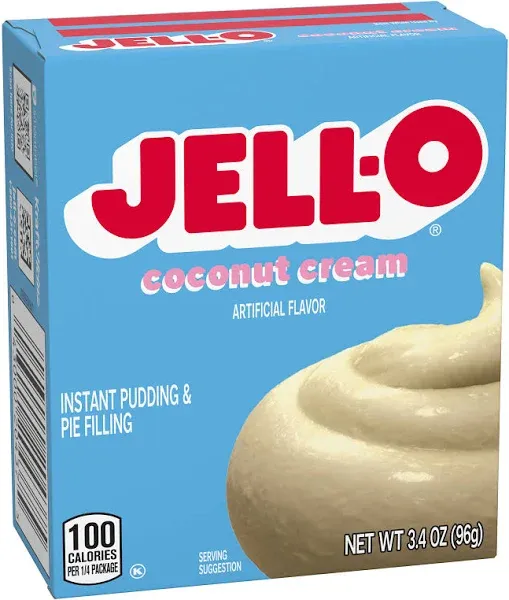 Jell O Instant Coconut Cream Pudding & Pie Filling