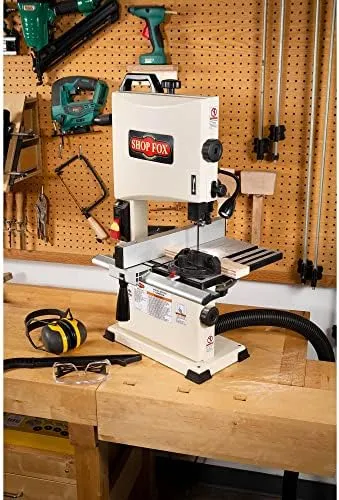 Shop Fox 9 inch Benchtop Bandsaw Corded Electric Power Tool 1/3 HP Motor 120V