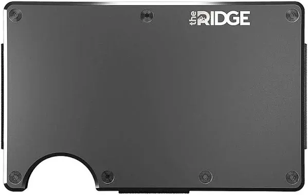 The Ridge RFID Blocking Wallet Money Clip Gunmetal OPEN BOX NEW!