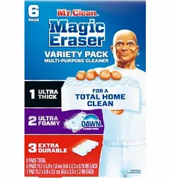 Mr. Clean Magic Eraser Sponge Variety Pack (6-CNT) for Microwaves Stoves