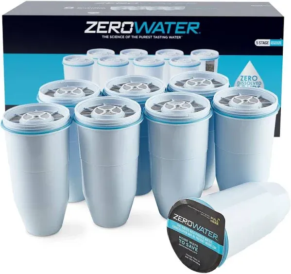 Zerowater Replacement Filter for Pitchers, 8-Pack - ZR-008