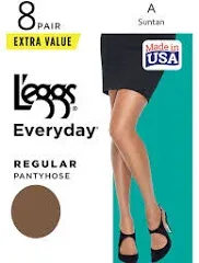 L'eggs Women's 8-Pack Regular Pantyhose