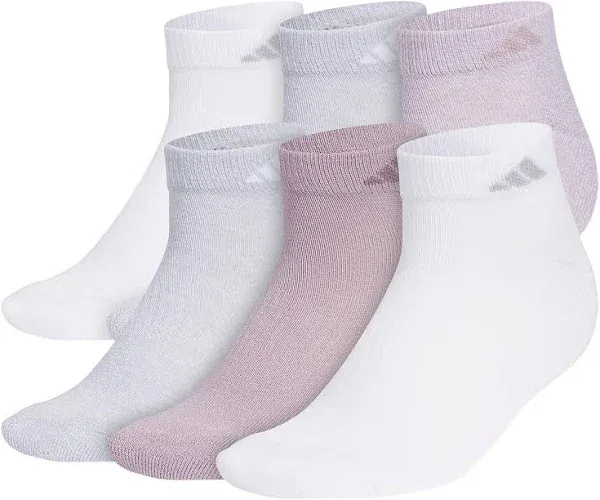 adidas Women's 6 Pack Athletic Cushioned Low Cut Socks