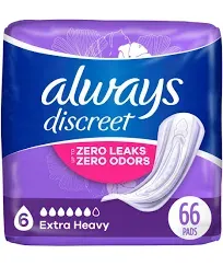 Always Discreet Ultimate Extra Protect Ultimate Absorbency Postpartum Incontinence Pad - 26 Count