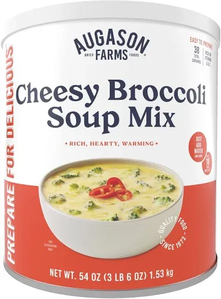 Augason Farms 590646 Cheesy Broccoli Soup Mix -  3 Lbs 5 Oz