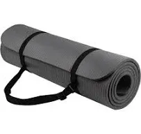 Balance From Go Yoga All Purpose Anti-Tear Exercise Yoga Mat with Carrying Strap