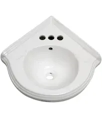 Portsmouth Corner Wall Mount Small Bathroom Sink