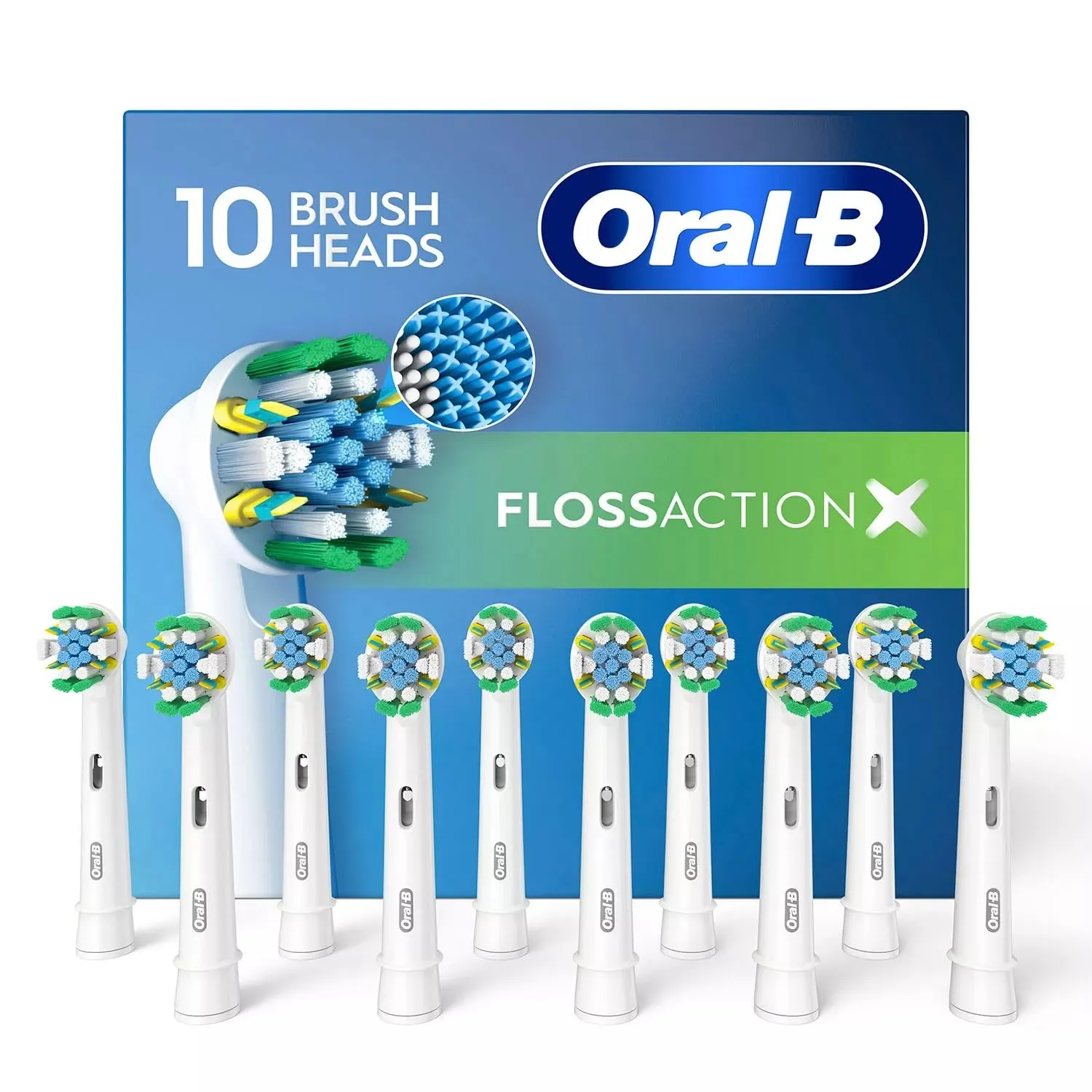 Oral-B FlossAction Electric Toothbrush Replacement Brush Heads (9 Count)