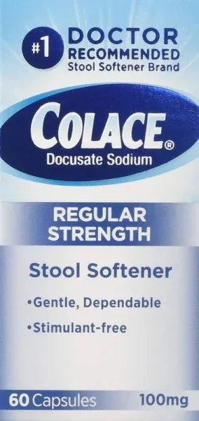 Colace Regular Strength Stool Softener