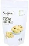 Sunfood Superfood Organic Cacao Butter 1 Lb