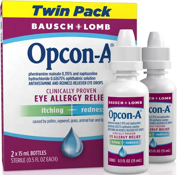 Bausch & Lomb Opcon-A Eye Allergy Relief Drops