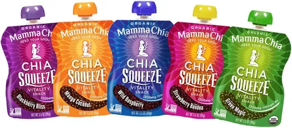 Mamma Chia Squeeze 5 Variety 10 Pack