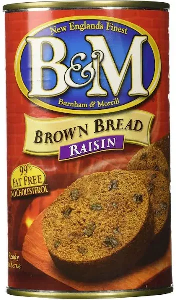 B&amp;M Brown Bread with Raisins, 16-Ounce Cans (Pack of 6)