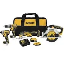 DEWALT Power Tool Combo Kit 20V MAX Cordless 4 Tool w/ Battery+Charge<wbr/>r+Tool Bag