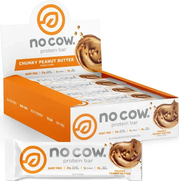 No Cow Chunky Peanut Butter Protein Bar