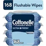 Cottonelle XL Flushable Wet Wipes - 45 ct