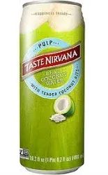 Taste Nirvana 90422, Real Coconut Water/Pulp Can Coconut Water/Pulp Can* 16.2 Fluid Ounce,  Case of 12