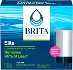 Chrome Faucet-Mount Water Filter, 2-Pk.